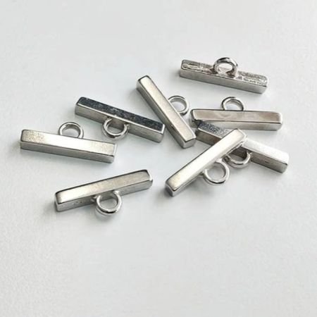 5 Hole oxidized silver connector 25 gram
